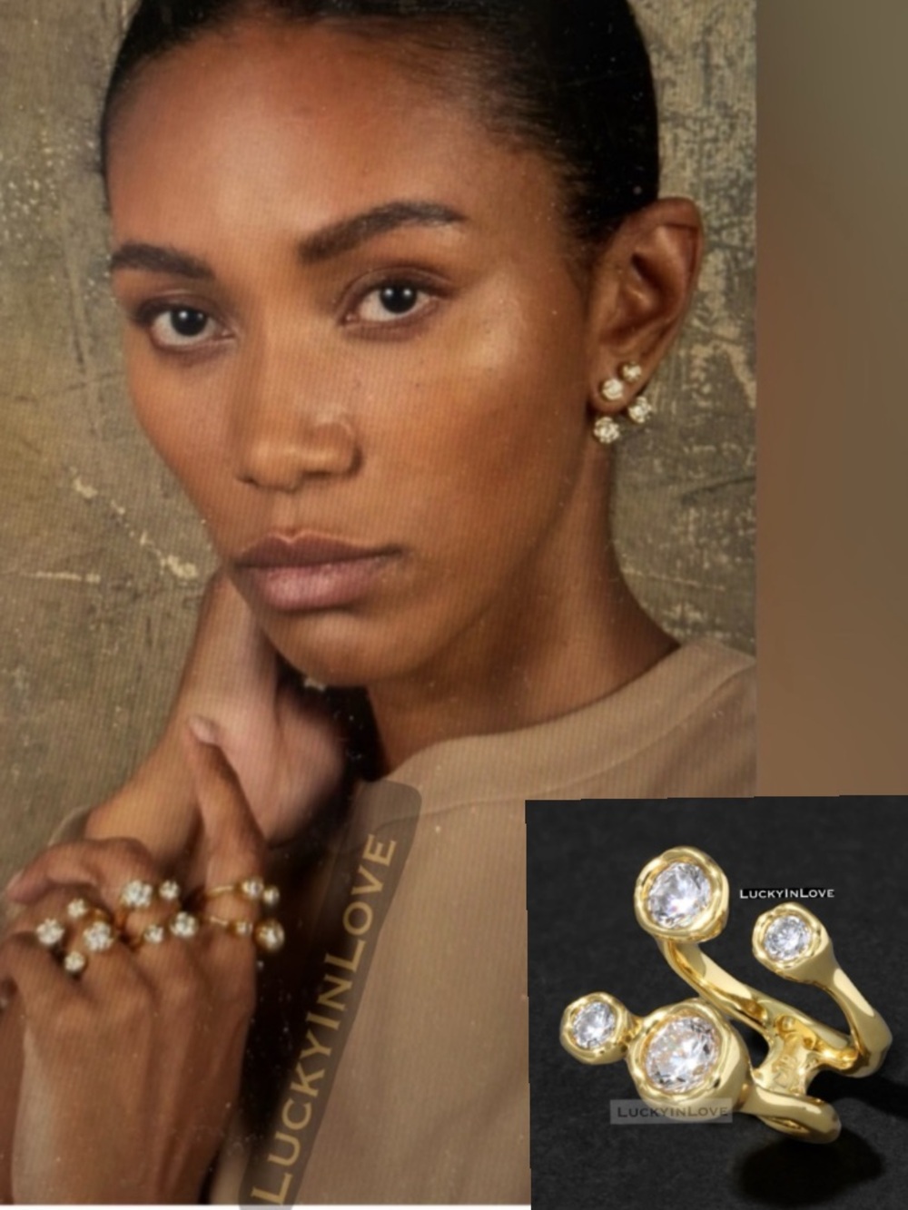 ALEXIS BITTAR • Asterales Gold Open Ring